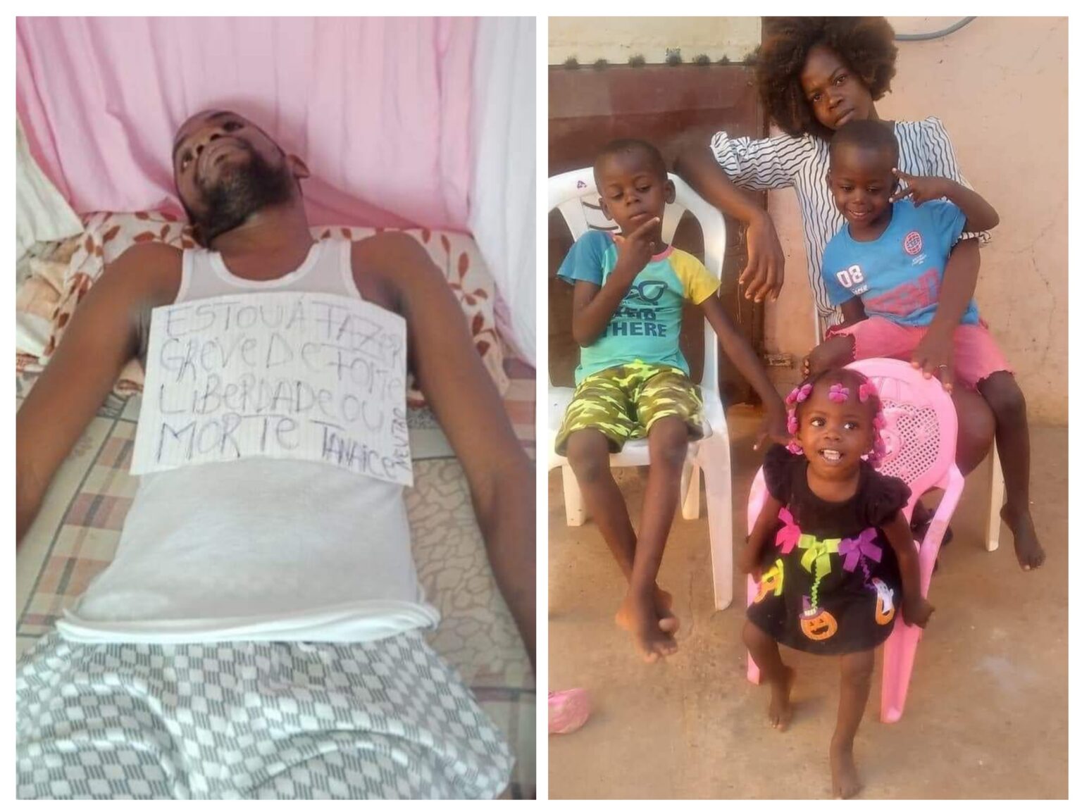 Activista Tanaice Neutro deixa recado ao executivo de João Lourenço: “quando eu morrer deixem o corpo para o estado eles saberão o que fazer“