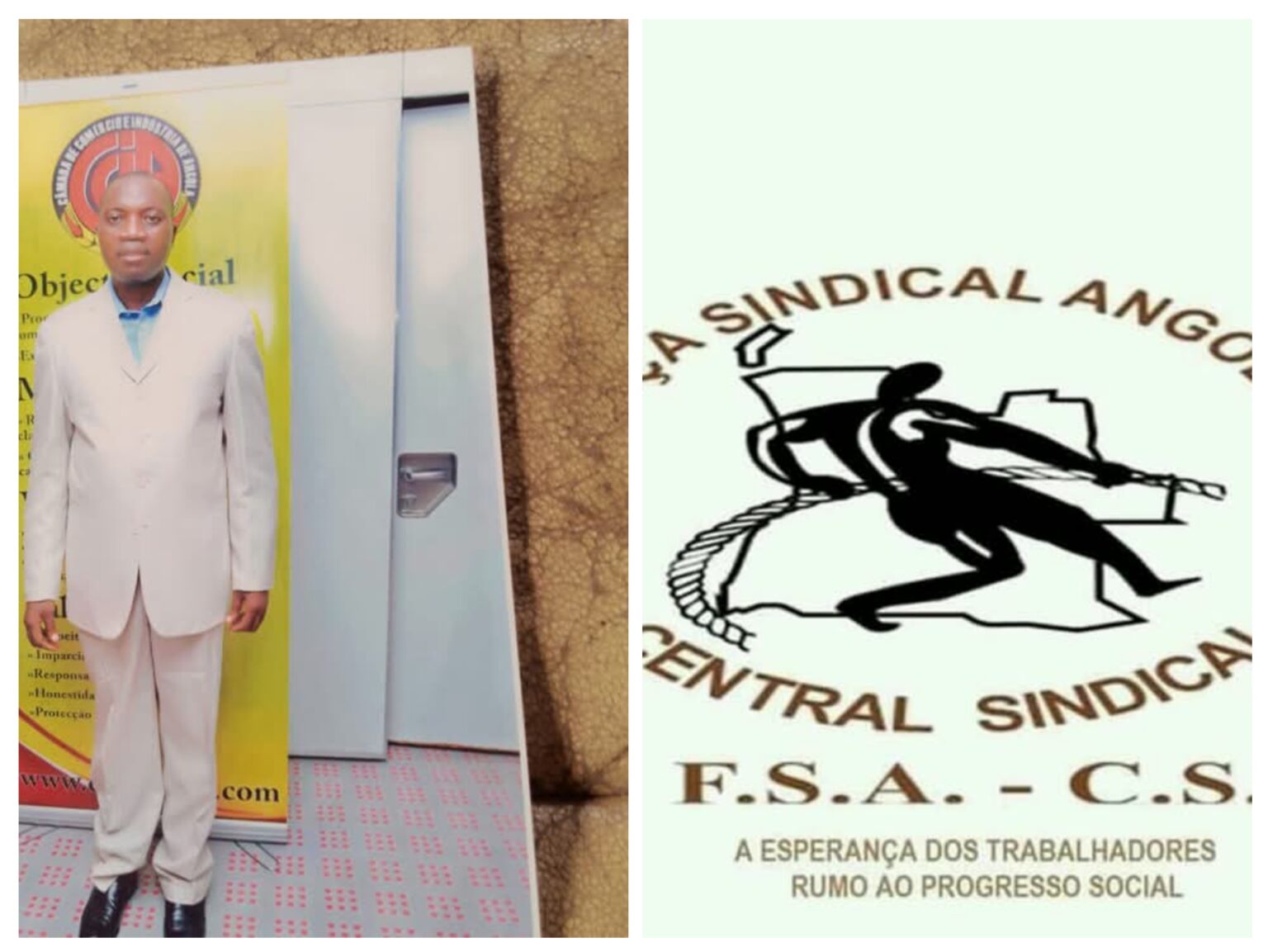 PRESIDENTE DA FORÇA SINDICAL ANGOLANA CLEÓFAS VENÂNCIO DESMENTE AS ACUSAÇÕES DOS MEMBROS E PROMETE CHEGAR DISTANTE COM O CASO