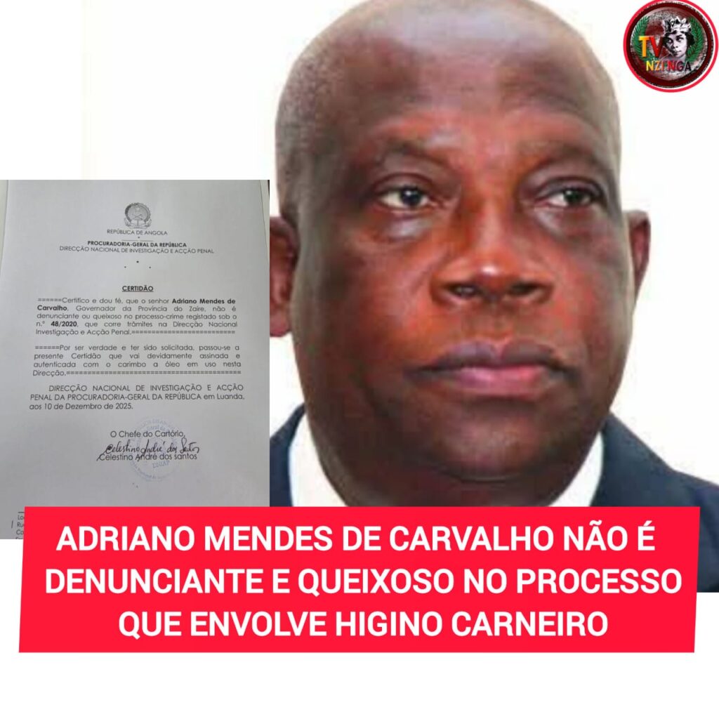 ADRIANO MENDES DE CARVALHO NÃO É DENUNCIANTE E QUEIXOSO NO PROCESSO QUE ENVOLVE HIGINO CARNEIRO