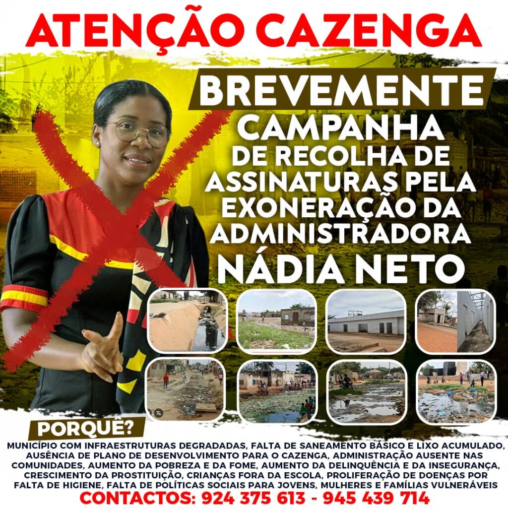 ACTIVISTA AVANÇA COM PROCESSO DE EXONERAÇÃO DA NÁDIA NETO