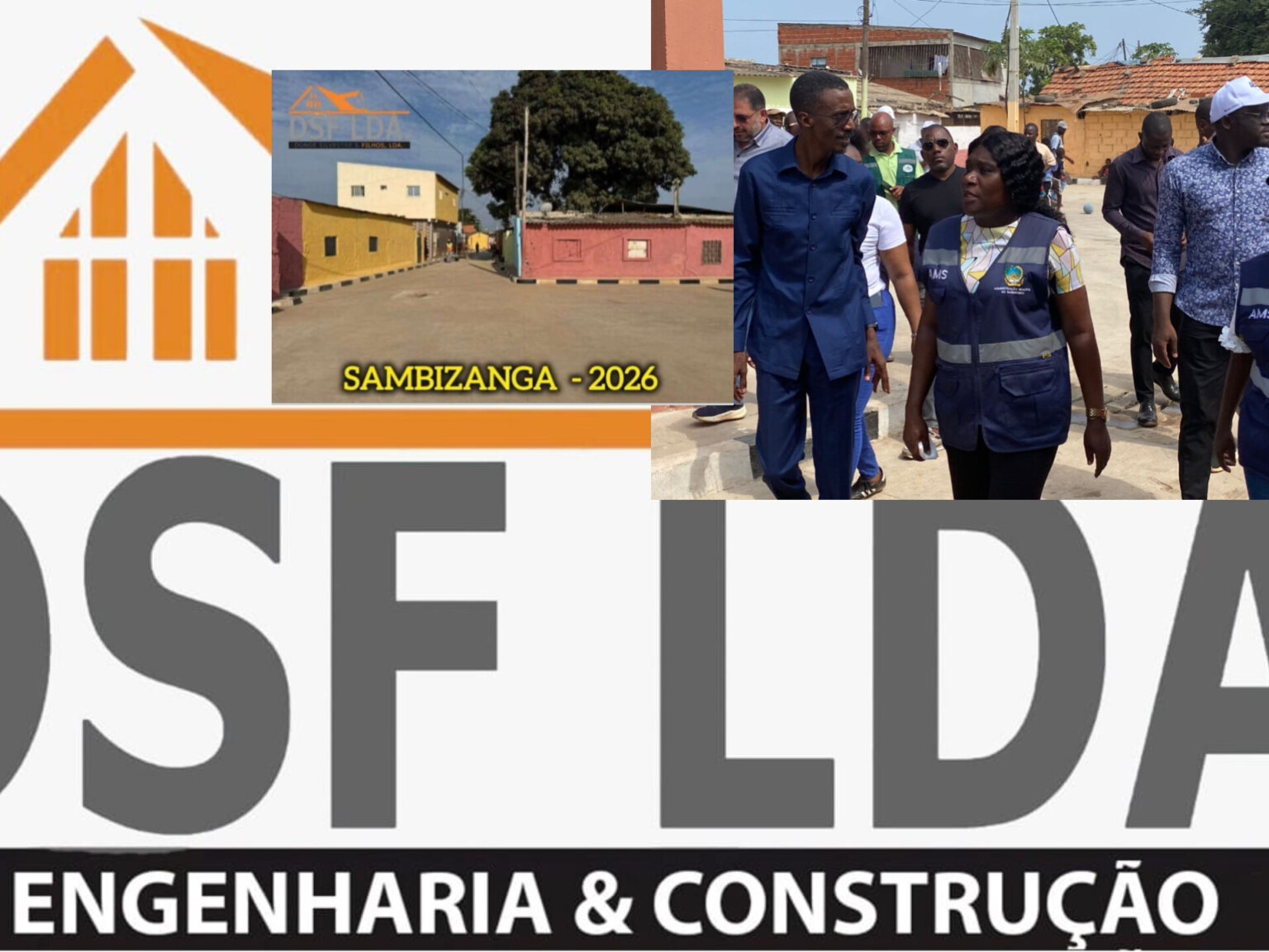 BAIRROS HISTÓRICOS DO SAMBIZANGA GANHAM VIDA COM NOVA ESTRATÉGIA DA ADMINISTRAÇÃO E A EMPRESA DSF