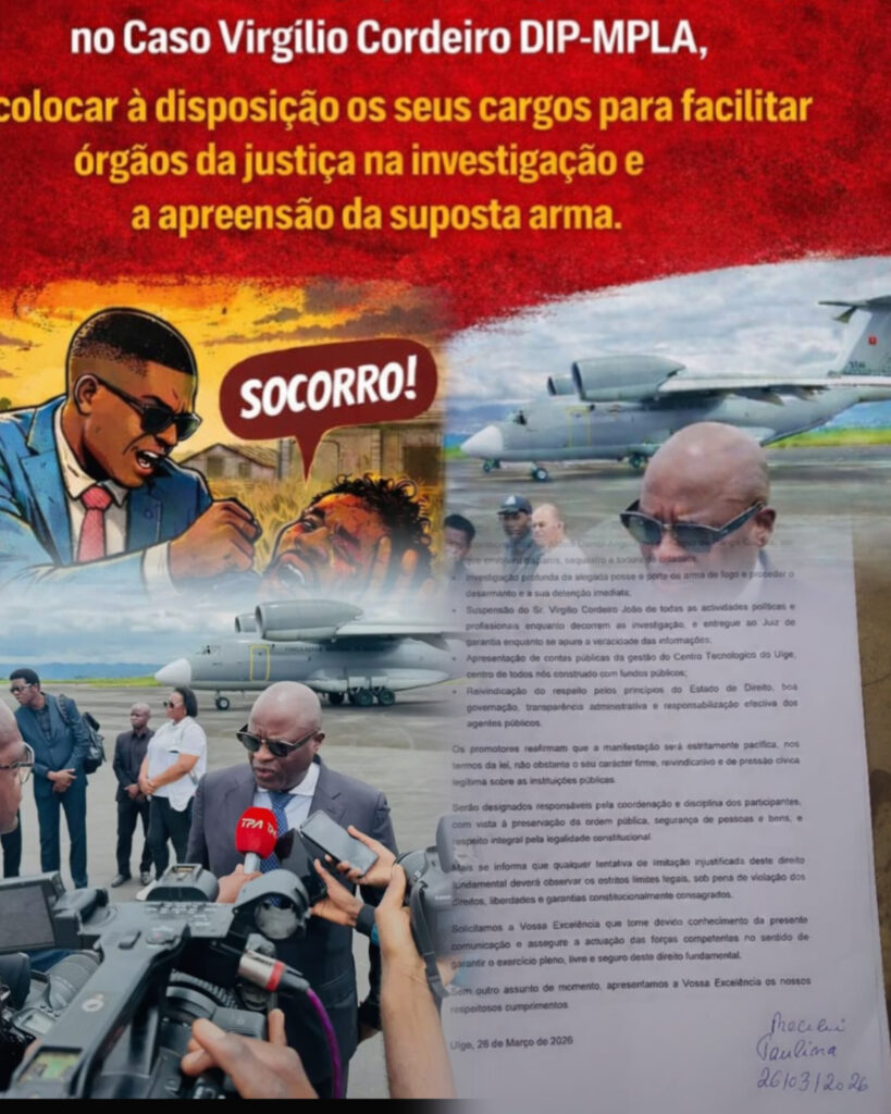 CARTA PARA EXONERAÇÃO DO GOVERNADOR PROVINCIAL DO UÍGE JÁ REPOUSA NO GOVERNO