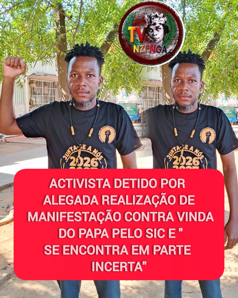 ACTIVISTA DETIDO POR ALEGADA REALIZAÇÃO DE MANIFESTAÇÃO CONTRA VINDA DO PAPA PELO SIC E “SE ENCONTRA EM PARTE INCERTA”