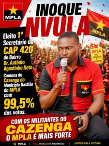 MPLA CAZENGA | MILITANTES SOLICITAM APRESENTAÇÃO DA CANDIDATURA AO JOVEM POLÍTICO PARA O CADEIRÃO DO MUNICÍPIO