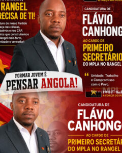 PROFETA FLÁVIO CANHONGO “PREPARA CANDIDATURA AO CARGO DE 1°SECRETÁRIO DO MPLA NO RANGEL