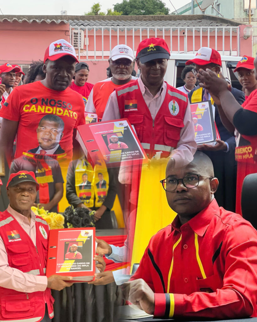 MANDATÁRIO MANUEL CARIANGA FORMALIZA CANDIDATURA DE LOURENÇO DOMINGOS A LIDERANÇA DO MPLA NO RANGEL