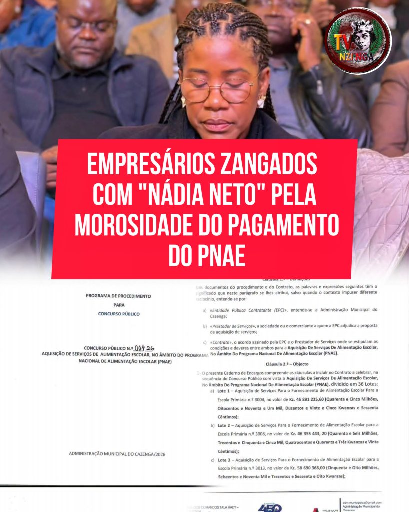 EMPRESÁRIOS ZANGADOS COM “NÁDIA NETO” PELA MOROSIDADE DO PAGAMENTO DO PNAE