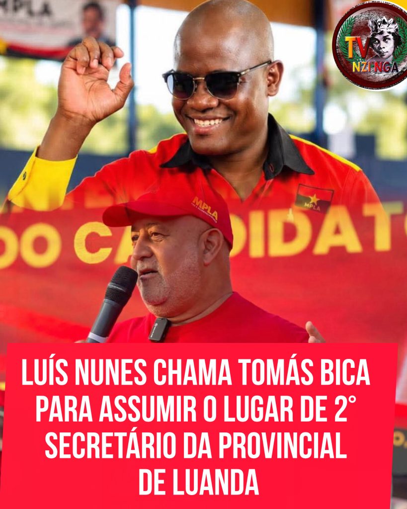 LUÍS NUNES CHAMA TOMÁS BICA PARA ASSUMIR O LUGAR DE 2° SECRETÁRIO DA PROVINCIAL DE LUANDA