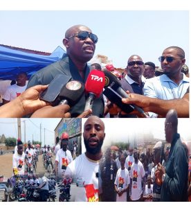 PRESIDENTE DO MOVANGOLA MOBILIZA MAIS DE 300 MOTO-TAXISTAS NO HOJI-YA-HENDA PARA O REGISTO ELEITORAL