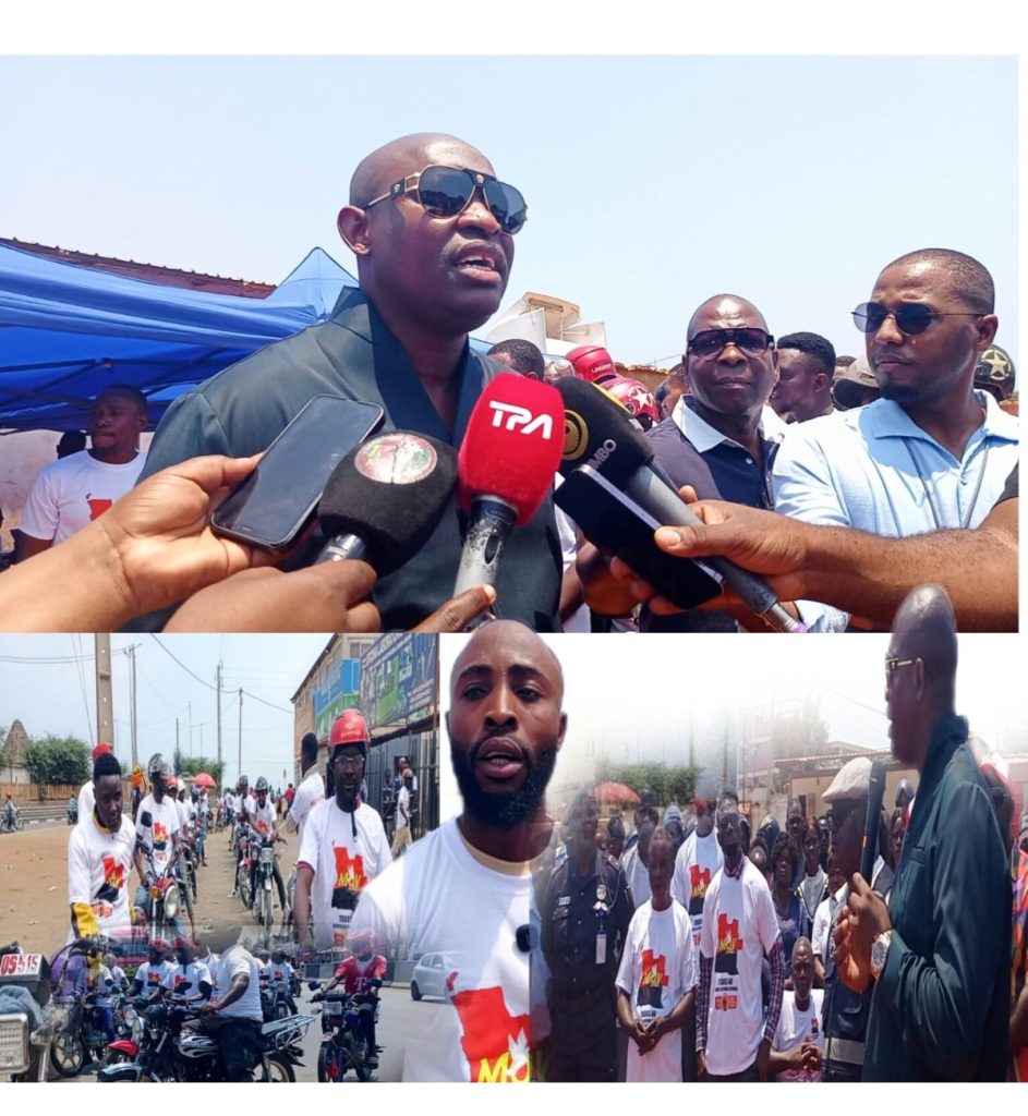 PRESIDENTE DO MOVANGOLA MOBILIZA MAIS DE 300 MOTO-TAXISTAS NO HOJI-YA-HENDA PARA O REGISTO ELEITORAL